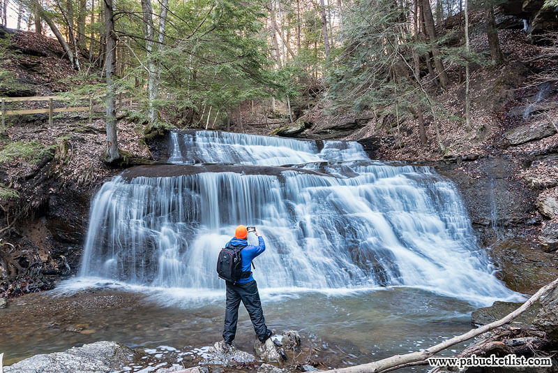 The author at Hell's Hollow Falls.