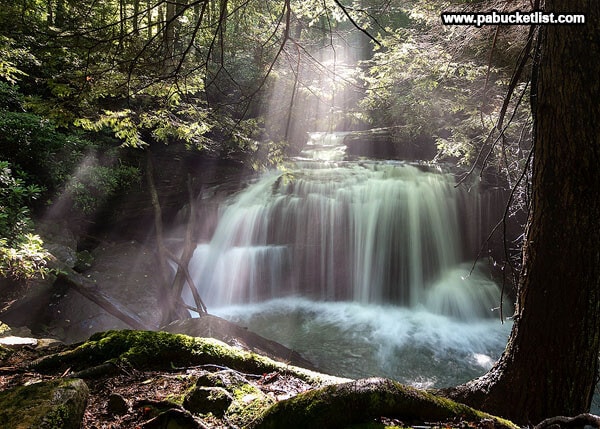 Angelic light at Lower Jonathan Run Falls, Ohiopyle State Park