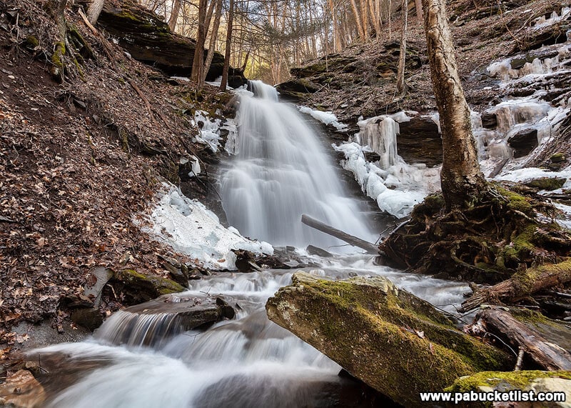 Water Tank Hollow Falls in mid-March 2019.