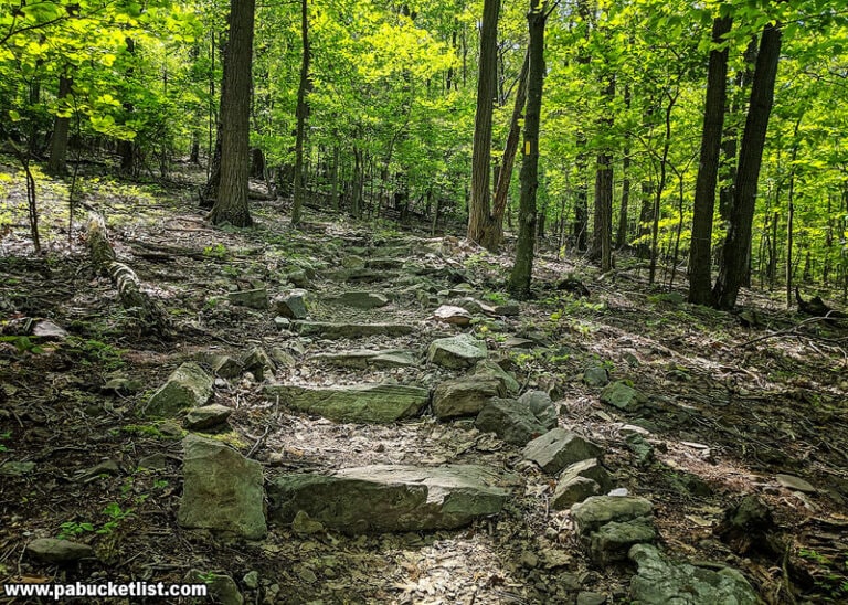 Hiking the Flat Rock Trail at Colonel Denning State Park