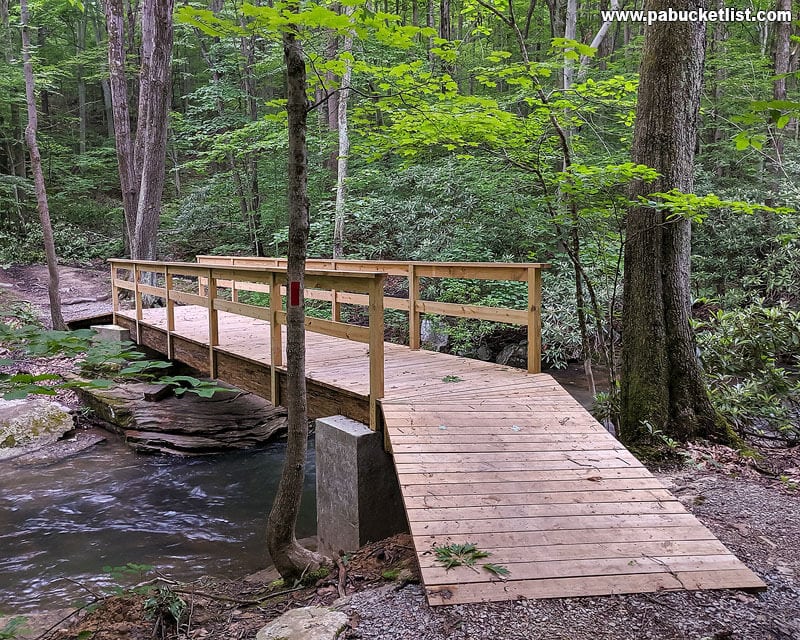 The Third Bridge along the Jonathan Run Trail at Ohiopyle State Park.