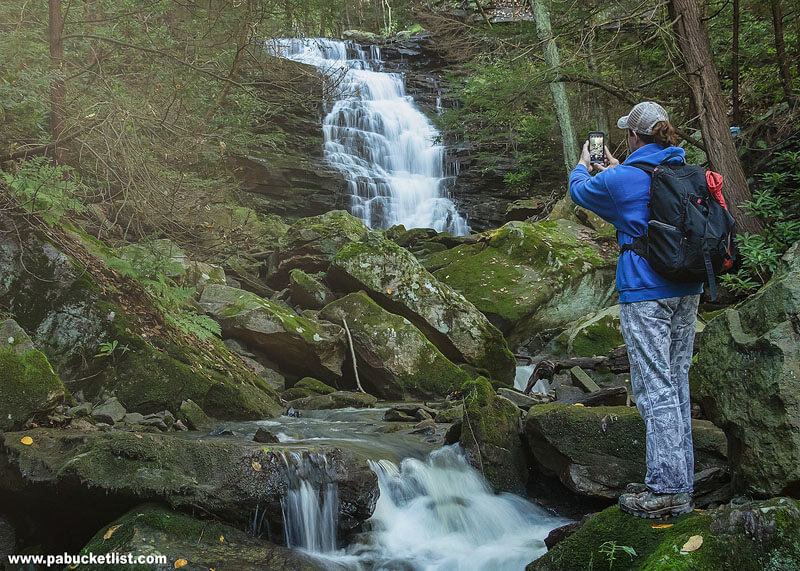 Exploring Yoder Falls in Somerset County