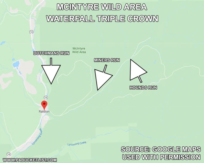 The McIntyre Wild Area Waterfall Triple Crown