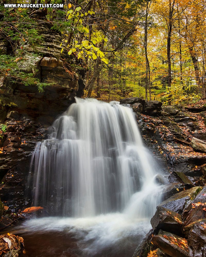 Big Run Falls is one of the most picturesque roadside waterfalls in Sullivan County.