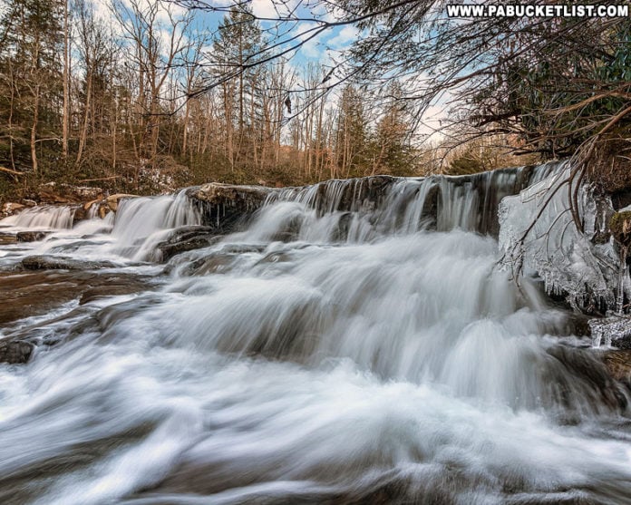 The Lower Cascades on Meadow Run at Ohiopyle State Park.