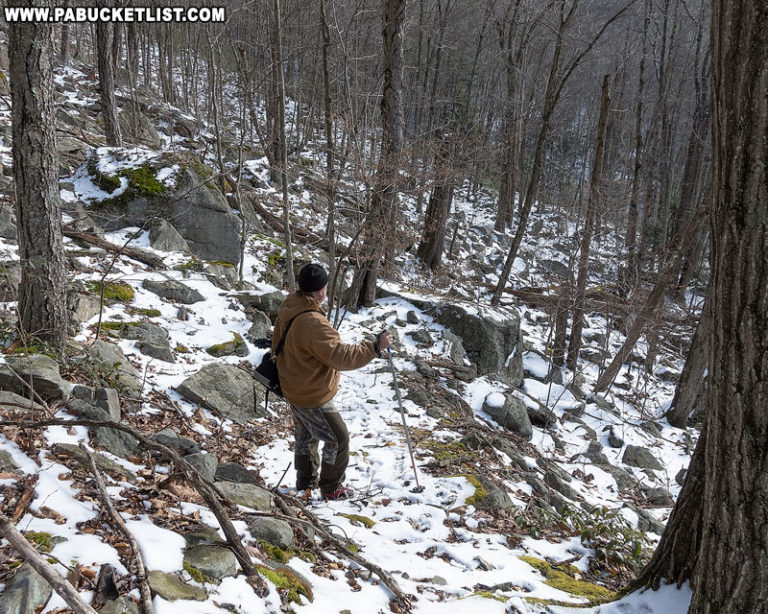 Exploring Abbott Run Falls in the McIntyre Wild Area