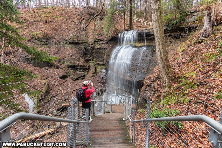 Exploring Buttermilk Falls in Indiana County