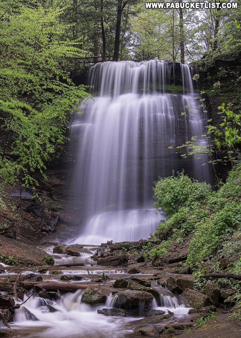 Exploring Buttermilk Falls in Indiana County