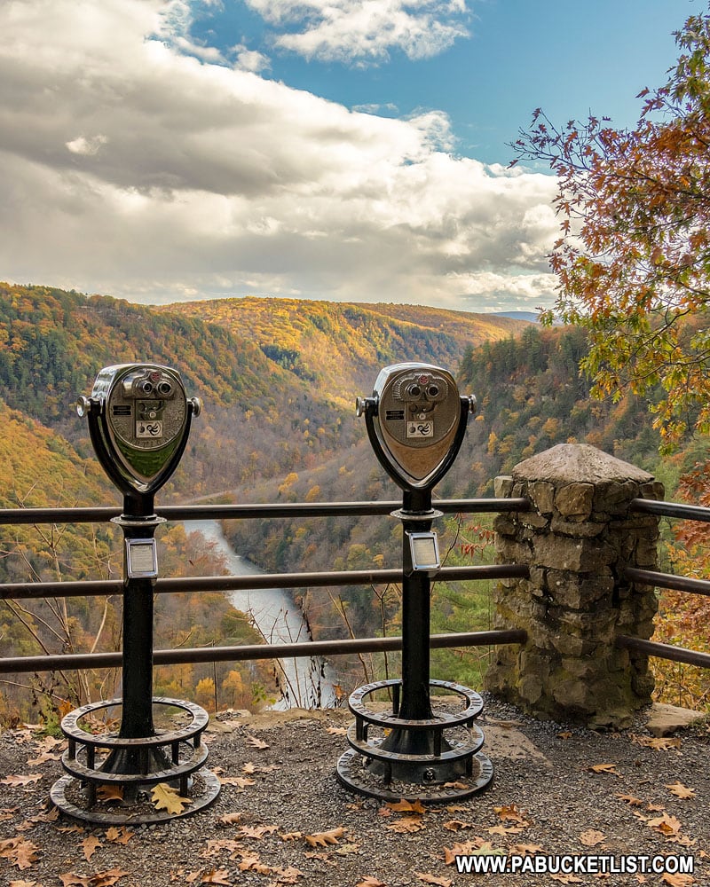 Looking out over Pine Creek from Colton Point State Park