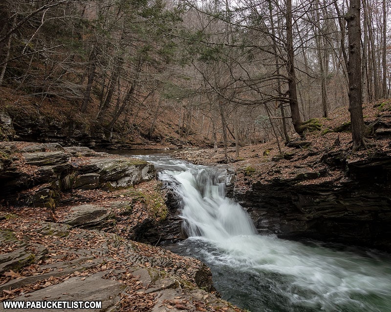 Rock Run Falls in the Loyalsock State Forest, Lycoming County, Pennsylvania