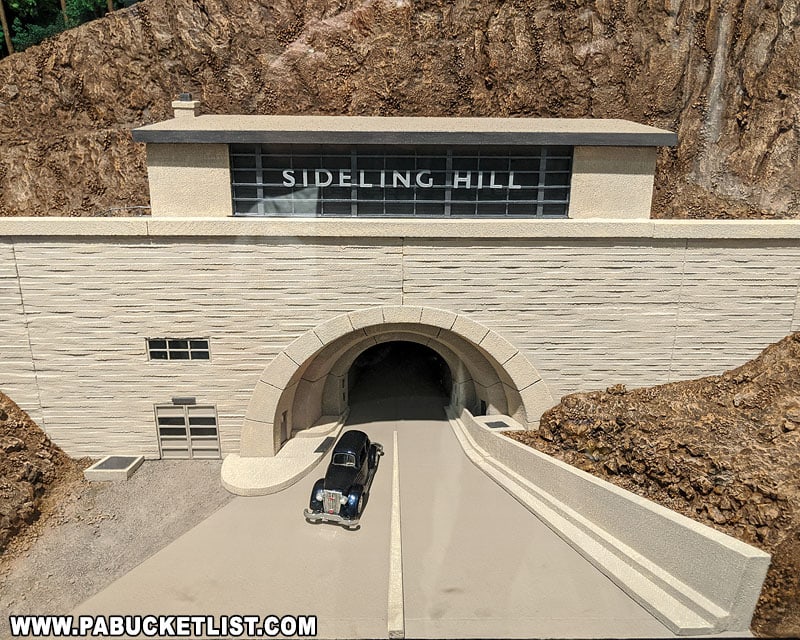 A model of the Sideling Hill Tunnel at the PA State Museum in Harrisburg.