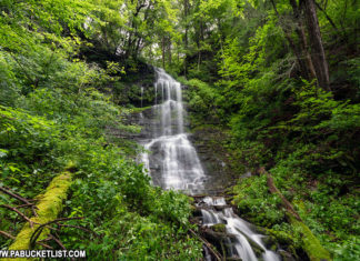 Burdic Run Falls Pine Creek Gorge Pennsylvania