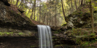 Campbells Run Falls in Tioga County Pennsylvania