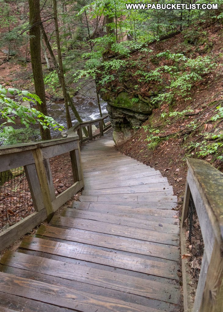 The Childs Park Trail in the Delaware Water Gap Pike County Pennsylvania