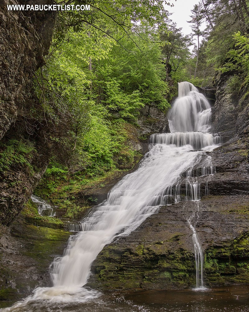 Dingmans Falls in Pike County, Pennsylvania