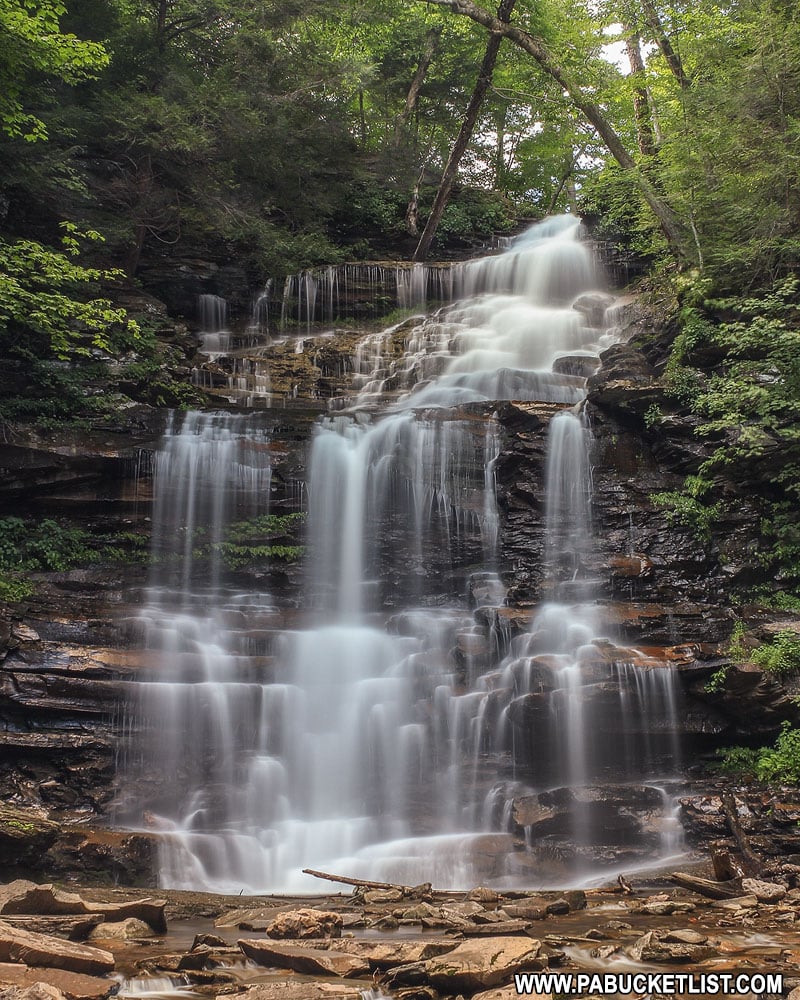 Ganoga Falls at Ricketts Glen State Park in Pennsylvania.