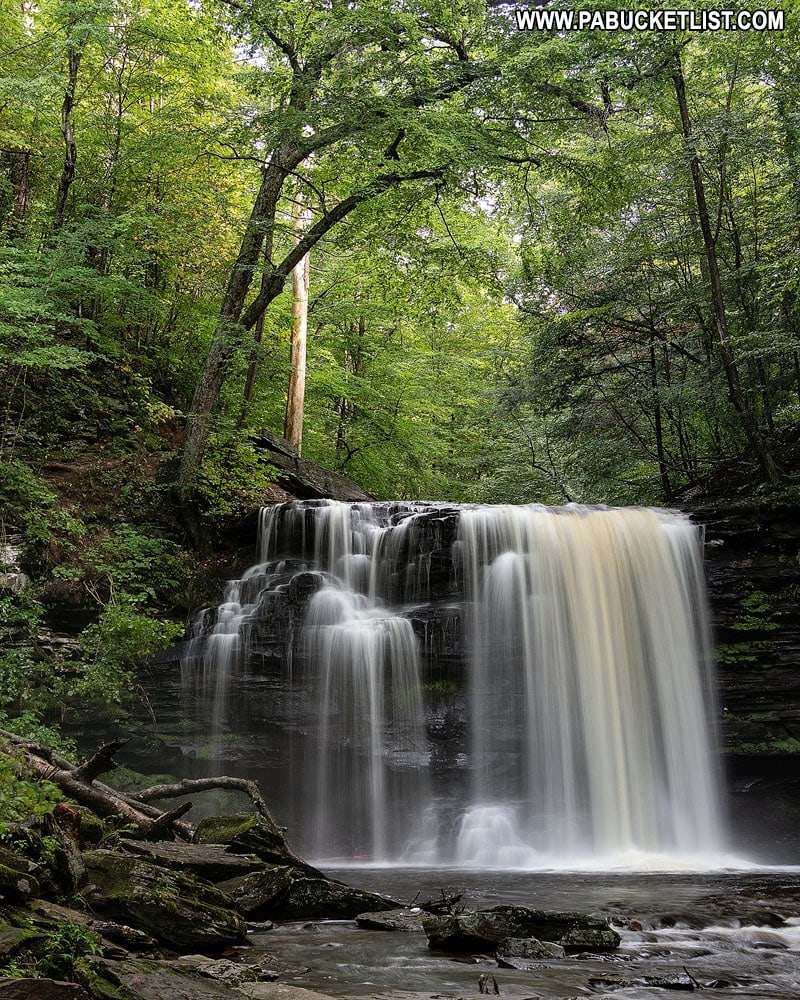 Harrison Wright Falls at Ricketts Glen State Park in Pennsylvania.