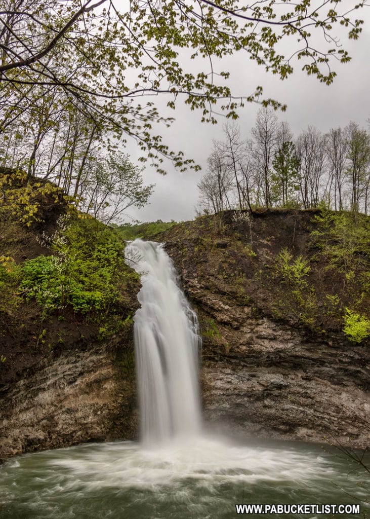 Hinckston Run Falls in Cambria County Pennsylvania