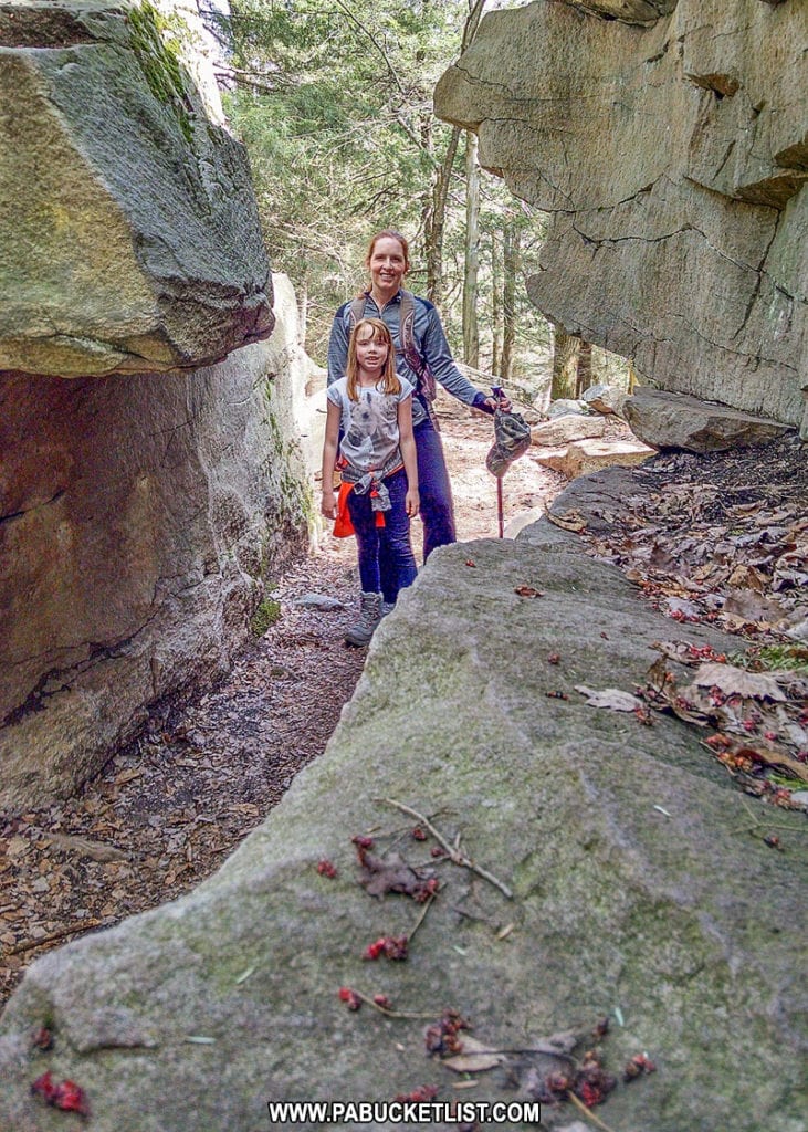 Midway Crevasse at Ricketts Glen State Park in Pennsylvania.