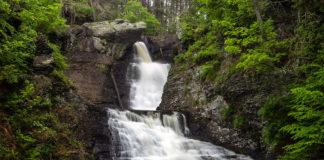 Raymondskill Falls in Pike County PA