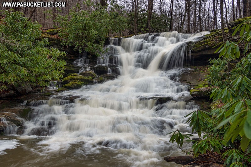 Stewarton Falls on Crooked Creek n Fayette County Pennsylvania