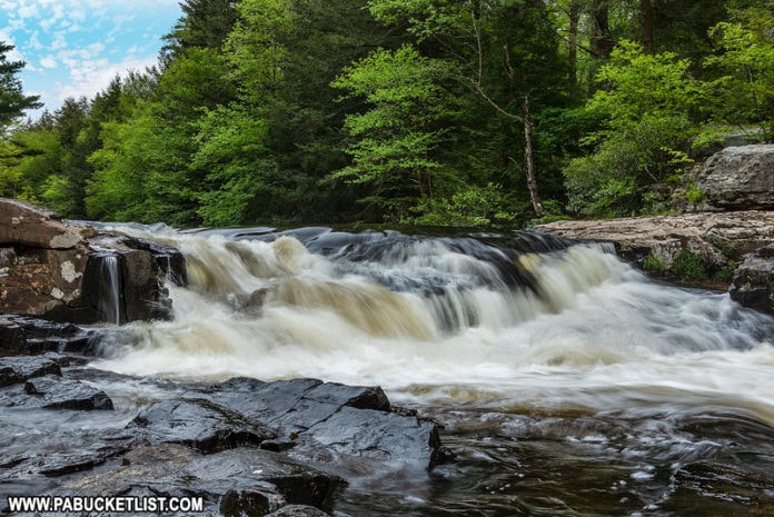 Tobyhanna Falls in the PA Pocono Mountains