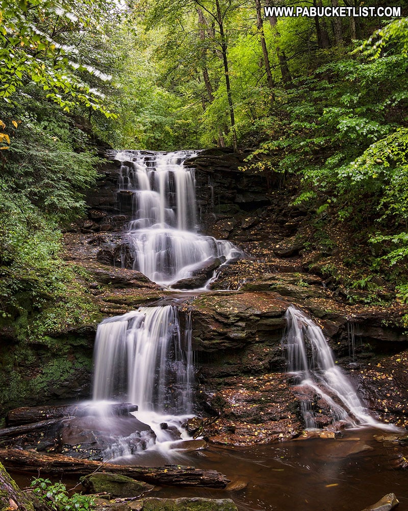 Tuscarora Falls at RIcketts Glen State Park in PA