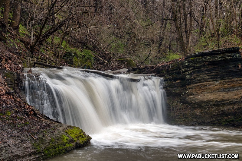 Upper East Park Falls in Connellsville Pennsylvania