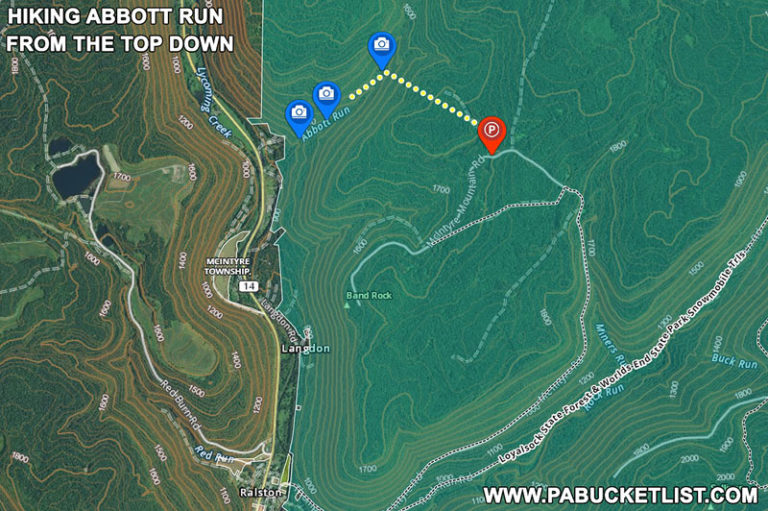 Exploring Abbott Run Falls in the McIntyre Wild Area