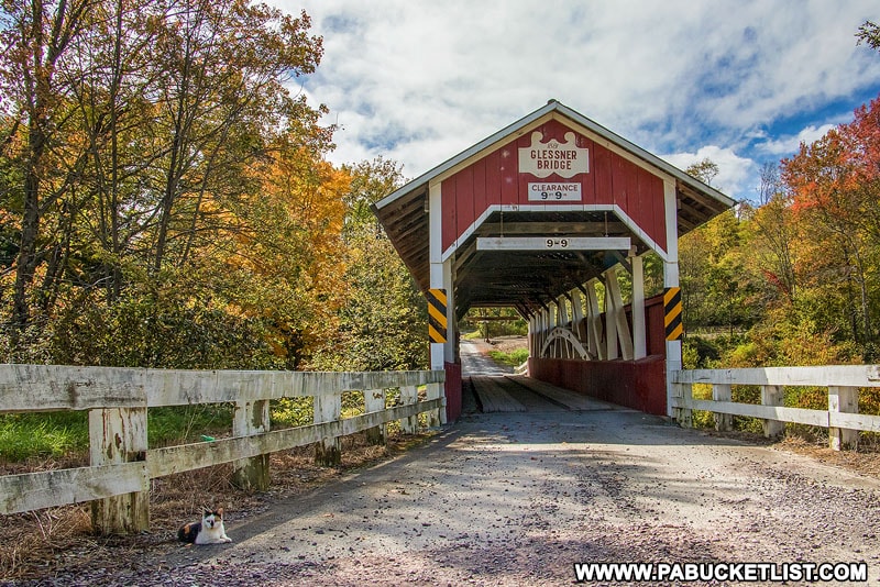 The Glessner Covered Bridge near Shanksville Pennsylvania