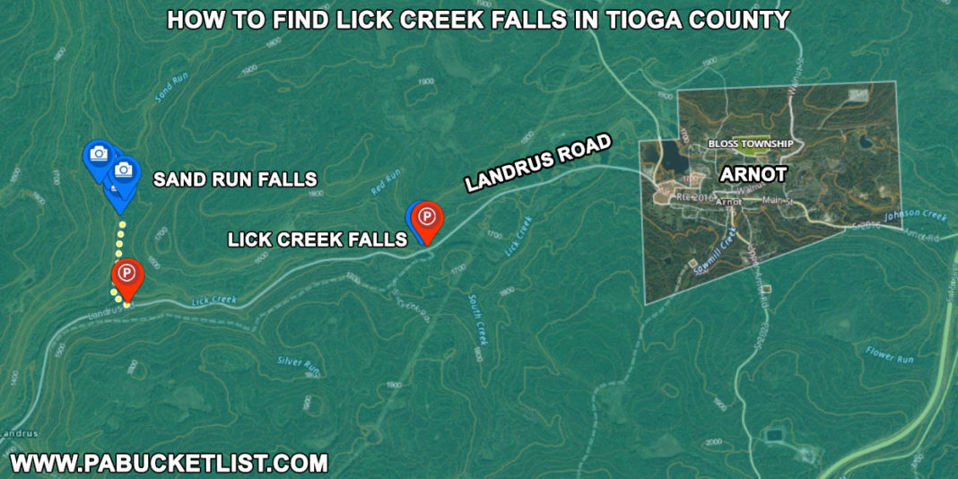 Exploring Lick Creek Falls in Tioga County