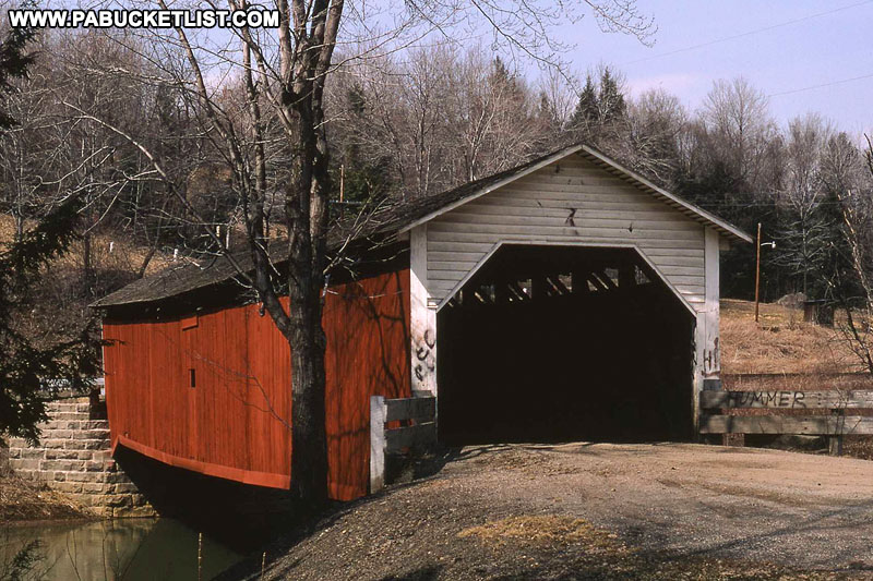 McGees MIlls Covered Bridge as it appeared in 1973