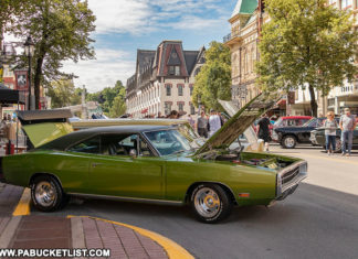 The Bellefonte Cruise Car Show in downtown Bellefonte Pennsylvania