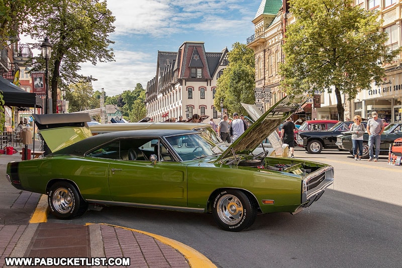 The Bellefonte Cruise Car Show in downtown Bellefonte Pennsylvania