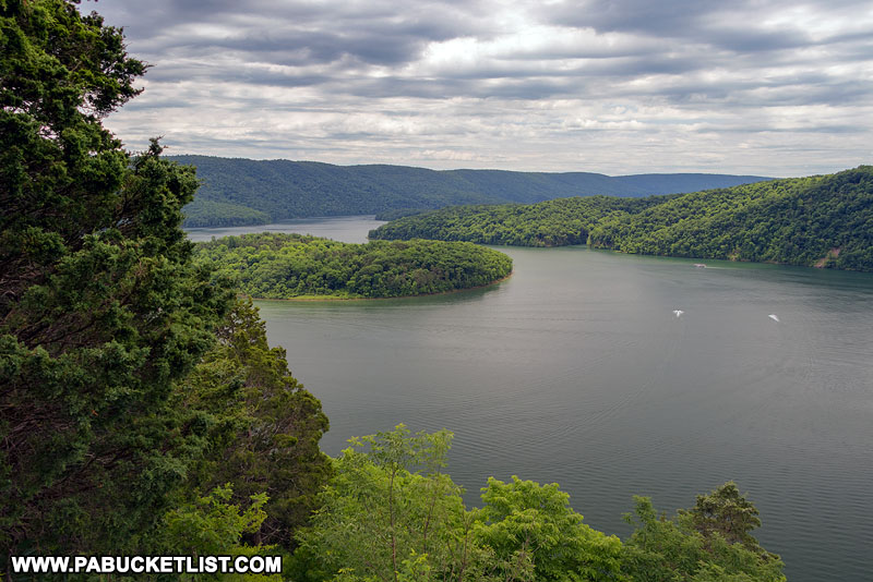 A scene from Hawn's Overlook at Raystown Lake in Huntingdon County.
