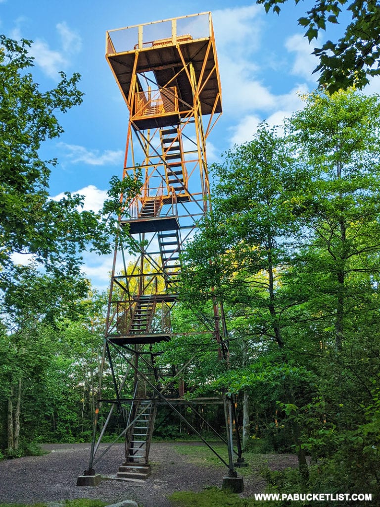 The observation tower at Mount Davis in Somerset County.