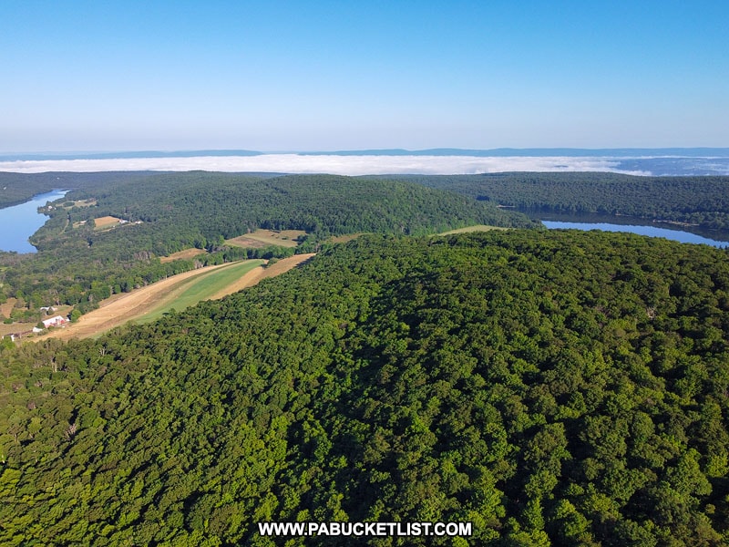 The view from High Point Lake Overlook on Mount Davis