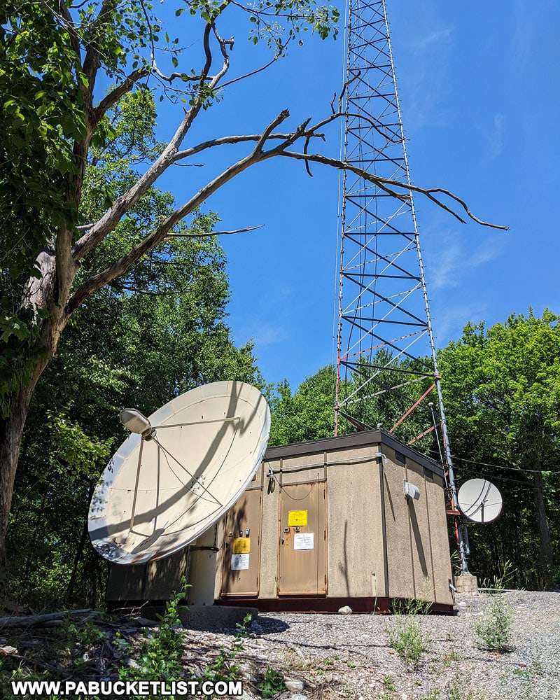 Cell phone tower along the Jackson Trail near State College.