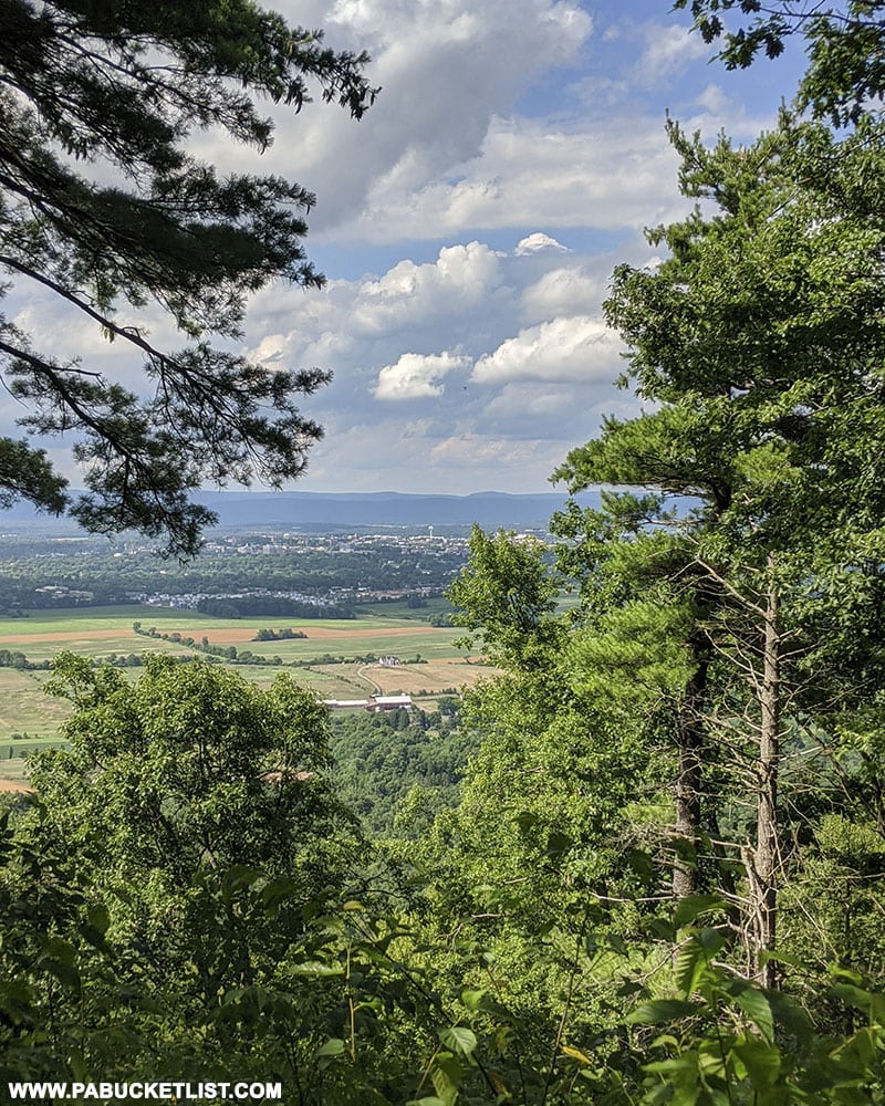 Looking into State College from Lions Valley Vista.