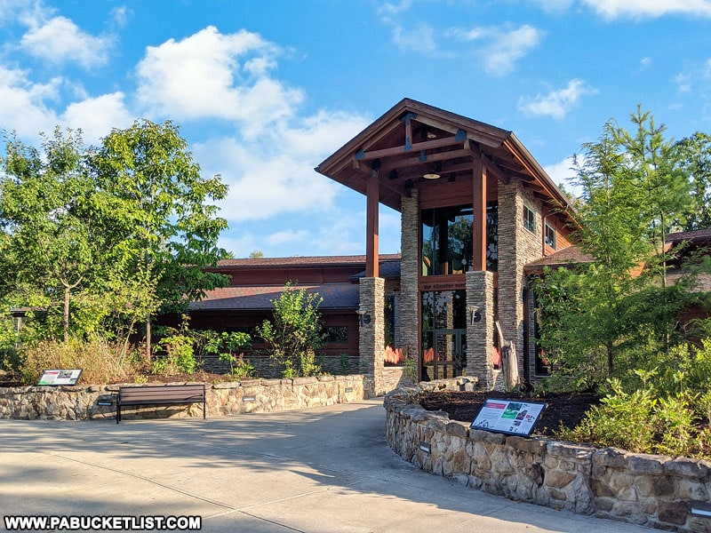 Entrance to the Elk Country Visitors Center in Benezette.