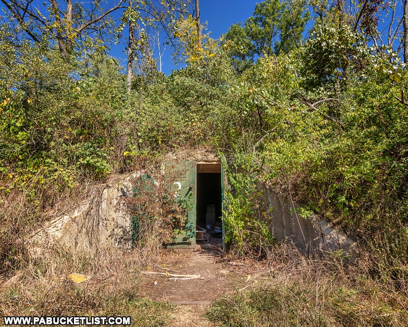 Doorway to Alvira bunker number 2.