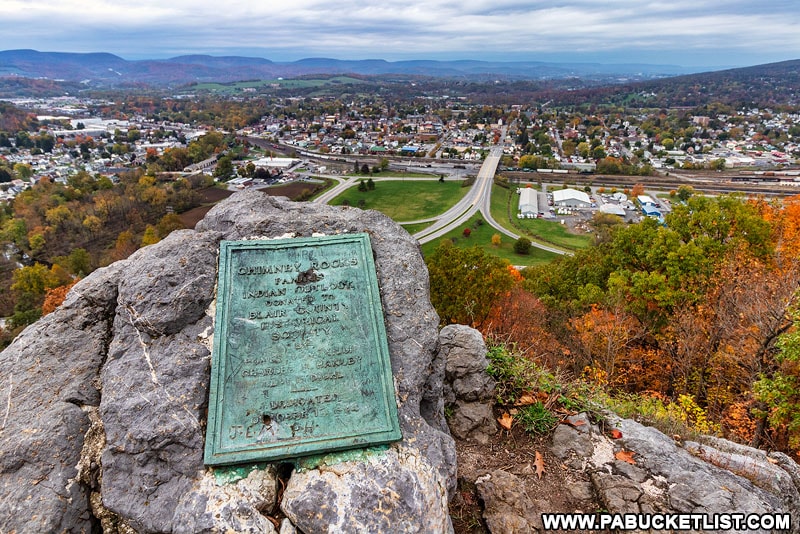 Autumn in Blair County at Chimney Rocks.