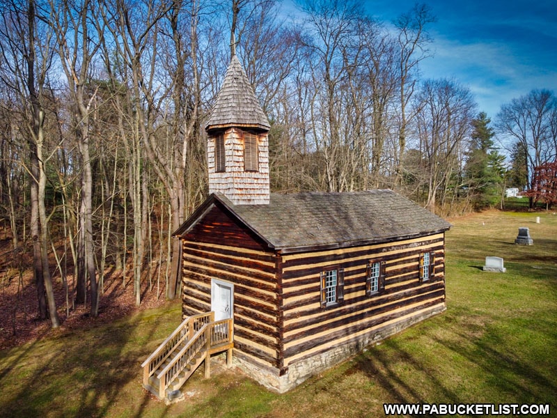 Saint Severin Old Log Church in Clearfield County, Pennsylvania.