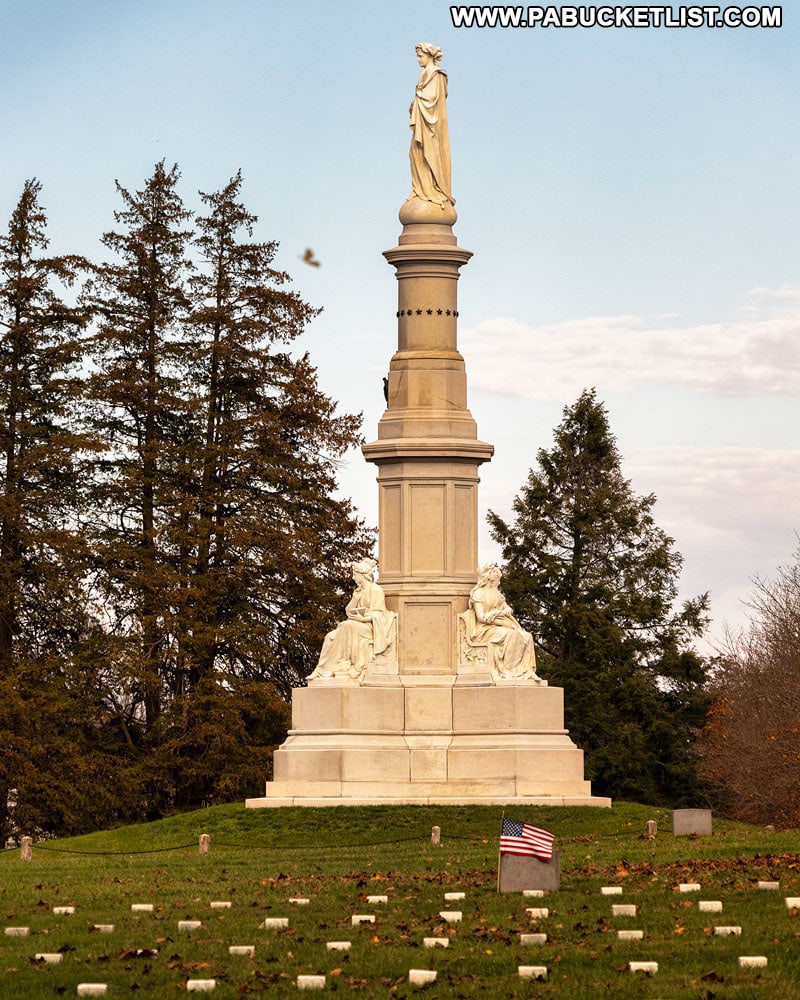 The Soldiers' National Cemetery in Gettysburg in November 2020.