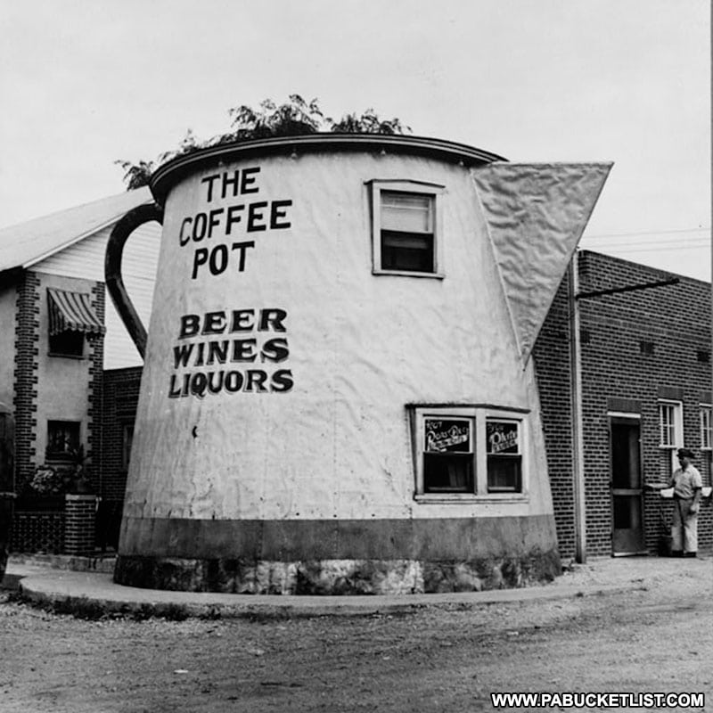 The Bedford Coffee Pot as a bar in the 1940s.