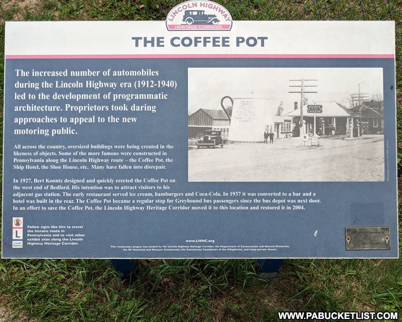 History of the Bedford Coffee Pot.