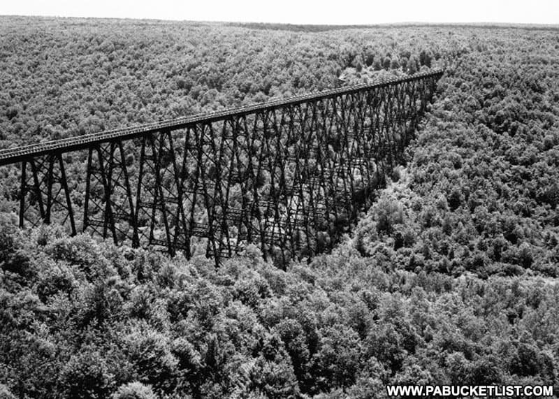 The Kinzua Viaduct in 1970.