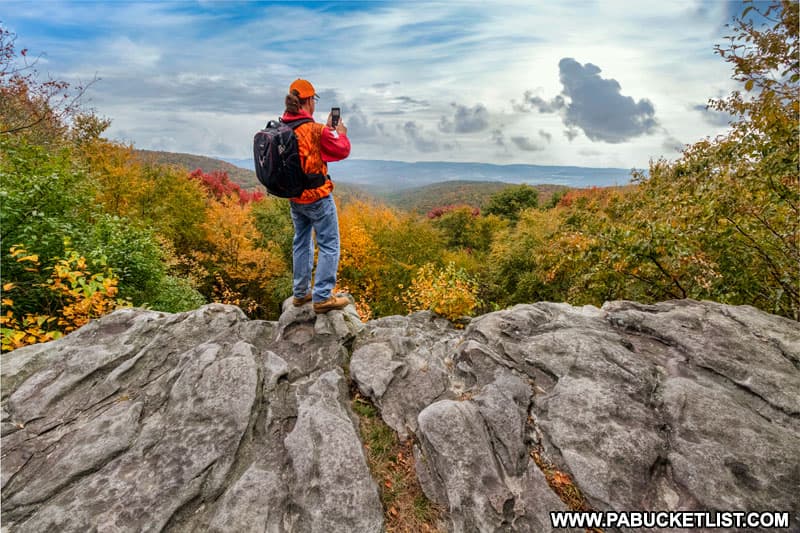 October morning at Laurel Run Overlook in Fayette County, Pennsylvania.