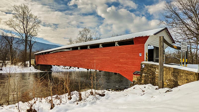 Exploring the Millmont Covered Bridge in Union County