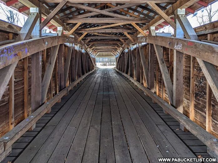 Exploring the Millmont Covered Bridge in Union County